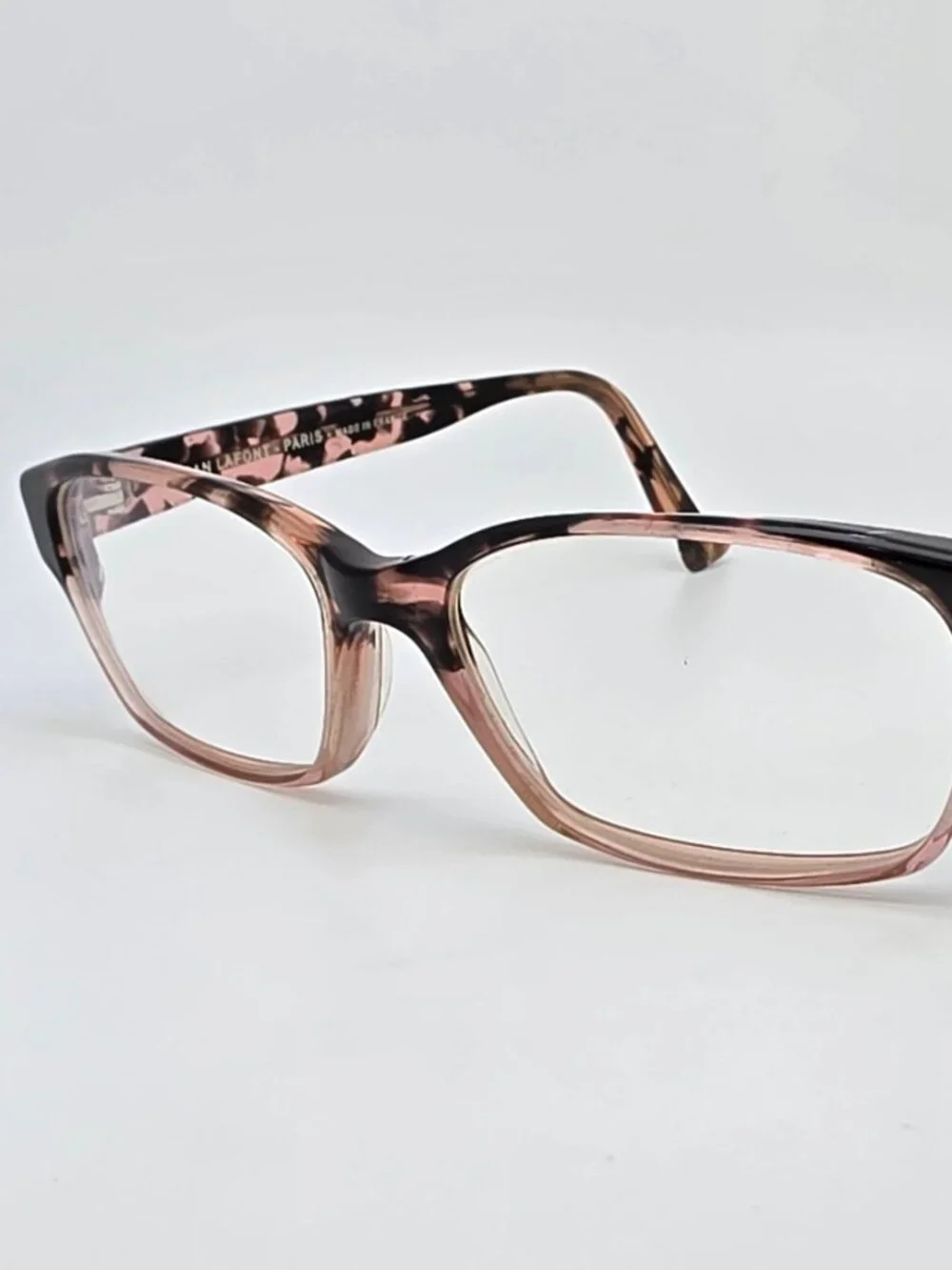 Jean Lafont Paris Lin 743 Pink Tortoise Eyeglasses Frame w Case France 53-16-138